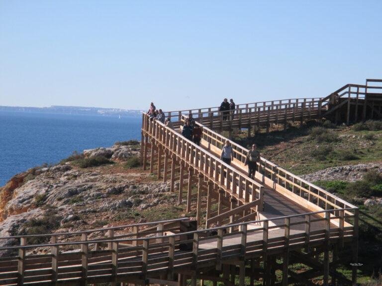 carvoeiro boardwalk elevated walkway algarve portugal