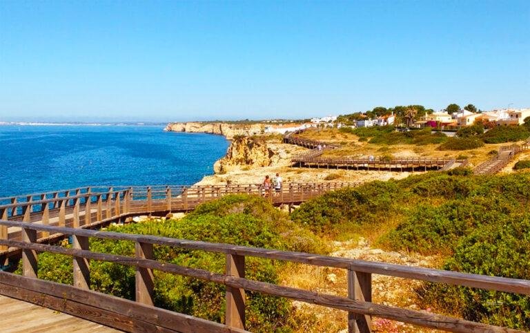carvoeiro boardwalk cliff viewpoint algarve portugal
