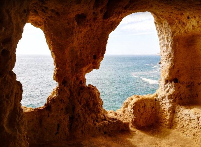 algar seco cave window a boneca carvoeiro portugal