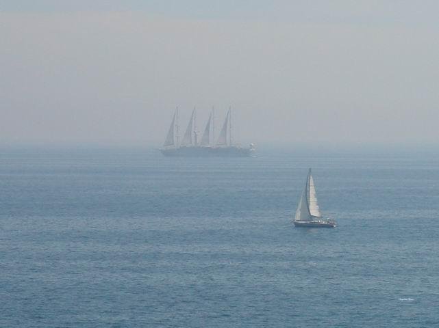 sailing boat atlantic ocean carvoeiro algarve portugal