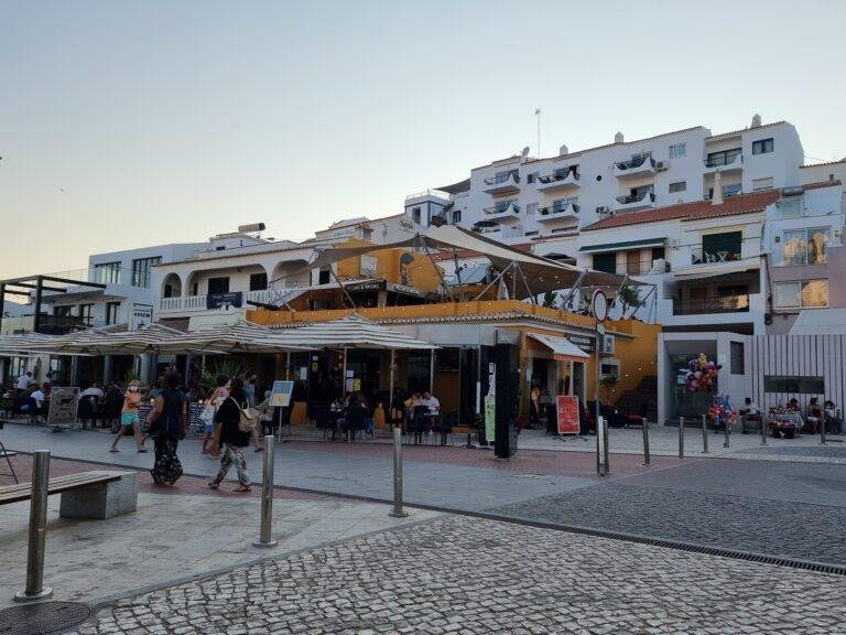 carvoeiro main square and village center algarve portugal