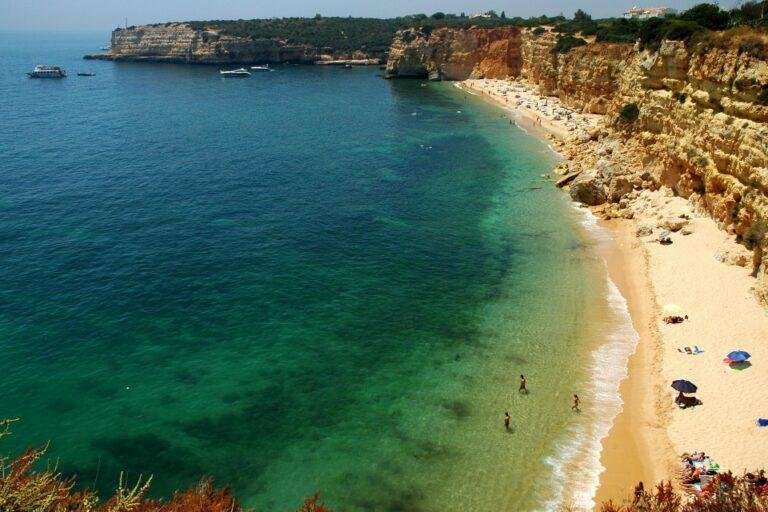 Praia Nova Algarve beach cliffs Senhora da Rocha