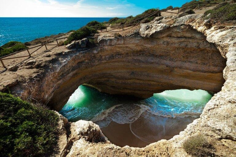 Benagil cave Algarve beach sea cave