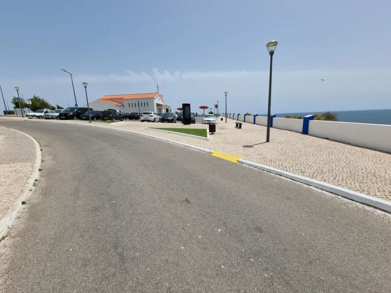 quiet private street near ocean view terrace carvoeiro portugal