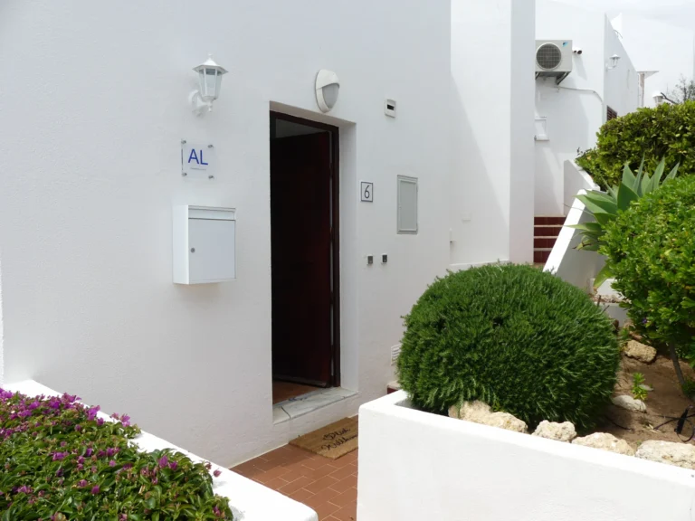entrance door and terrace ocean view terrace carvoeiro algarve portugal