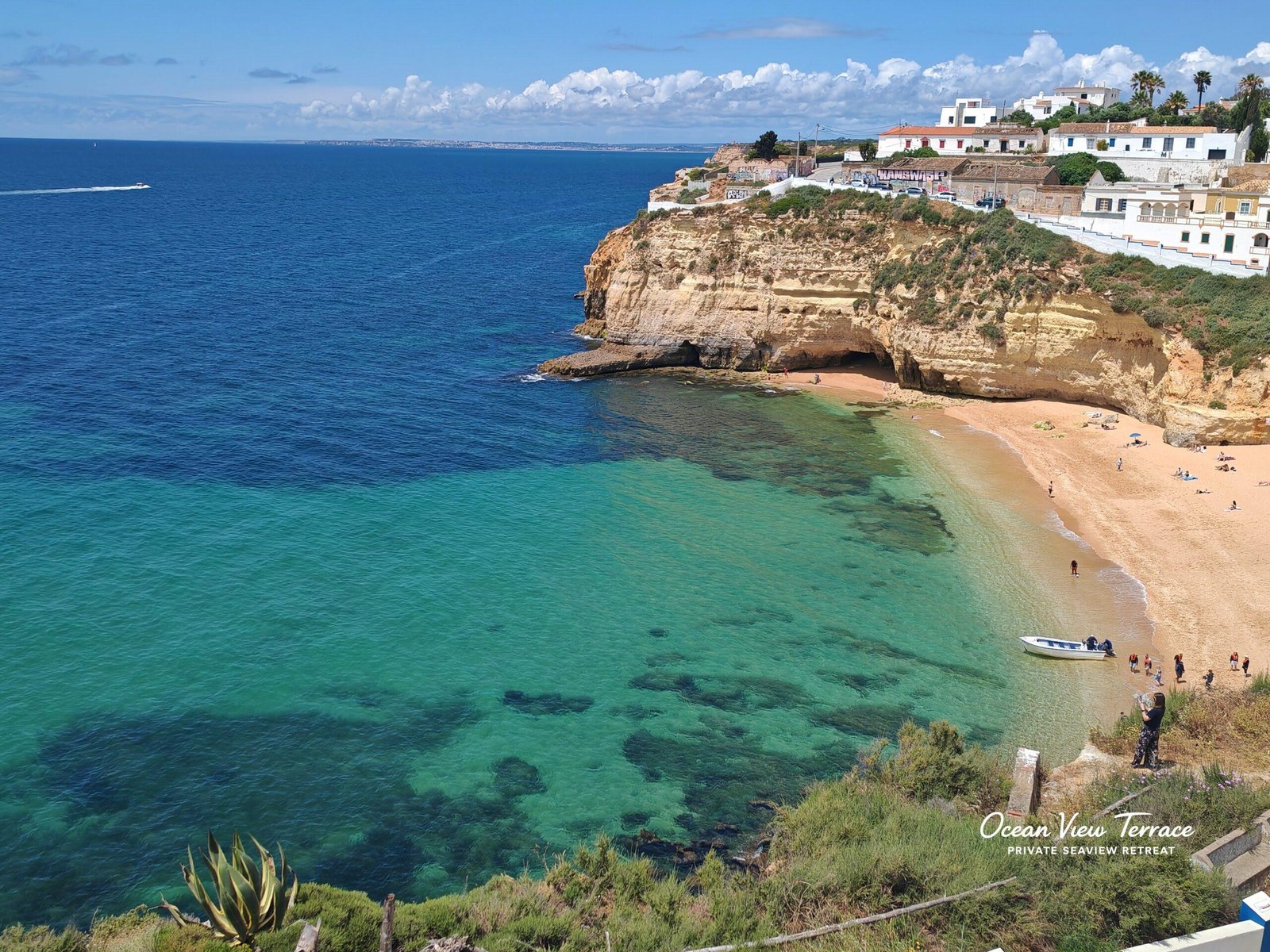 Beautiful beach near Ocean View Terrace in Carvoeiro